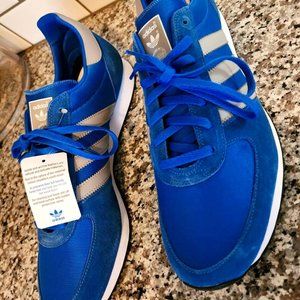 NEW ADIDAS ZX Racer - Blue Suede - Shoes US 13 S79204 Originals